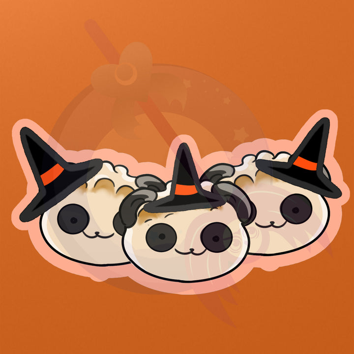 Food-i-mals Sticker Sheet (Halloween Version) - Set of 5 Adorable Original Characters