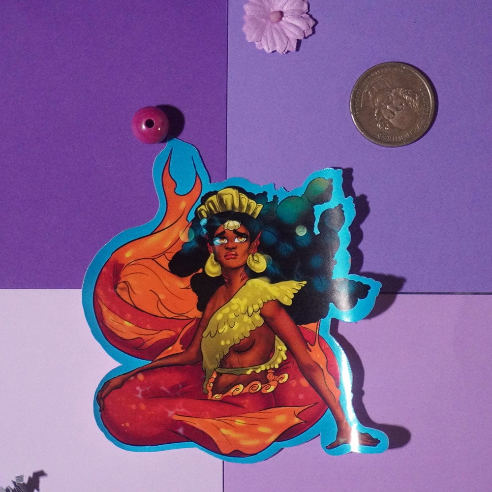 Mermaid Atargatis Vinyl Sticker