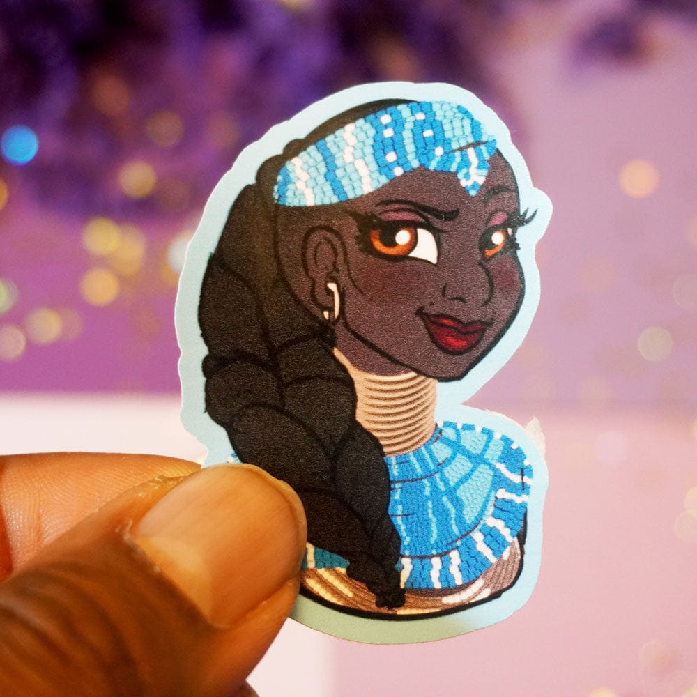 Afro Princess Elsa Vinyl Sticker