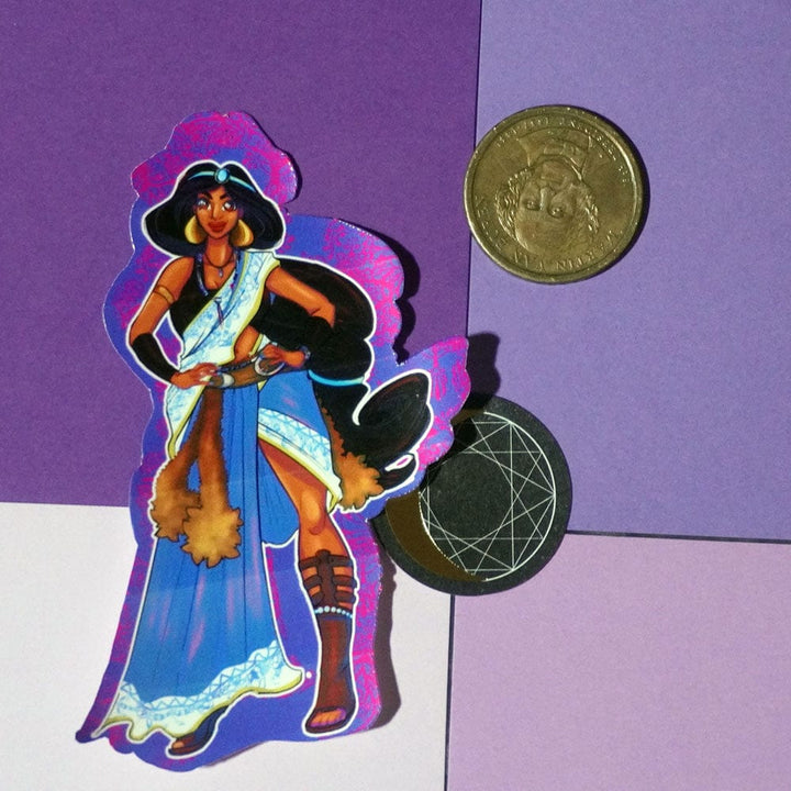 Jasmine X Fang (Aladdin x Final Fantasy 13) Crossover Vinyl Sticker