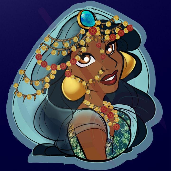 Princess Jasmine Sticker