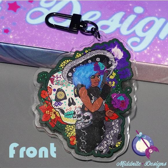 Middnite Day of the Dead charm front view