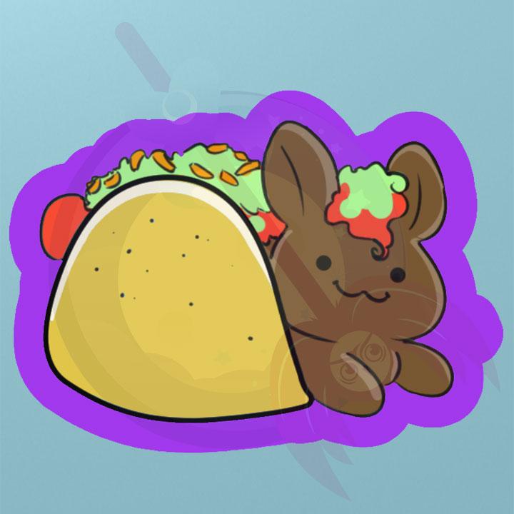 Foodimals Taco-Bunny Vinyl Sticker
