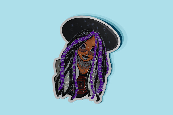 Witch-tober Vinyl Stickers - Set of 5 Diverse Witch Characters