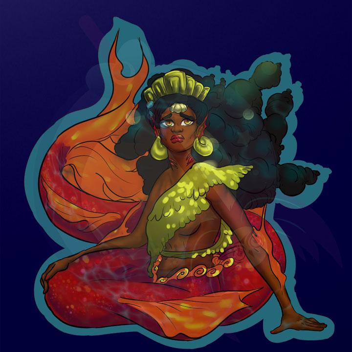 Mermaid Antargartis sticker